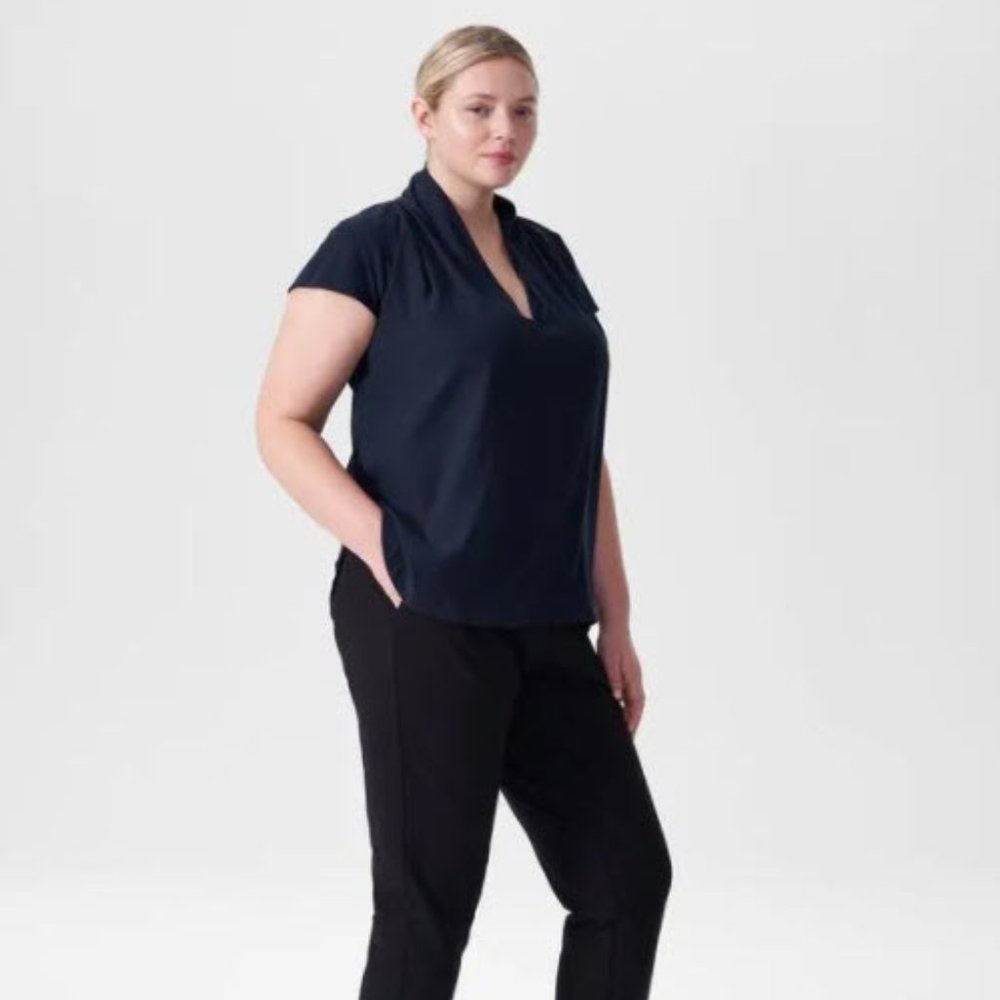 Cambria Luxe Twill Top - Petite